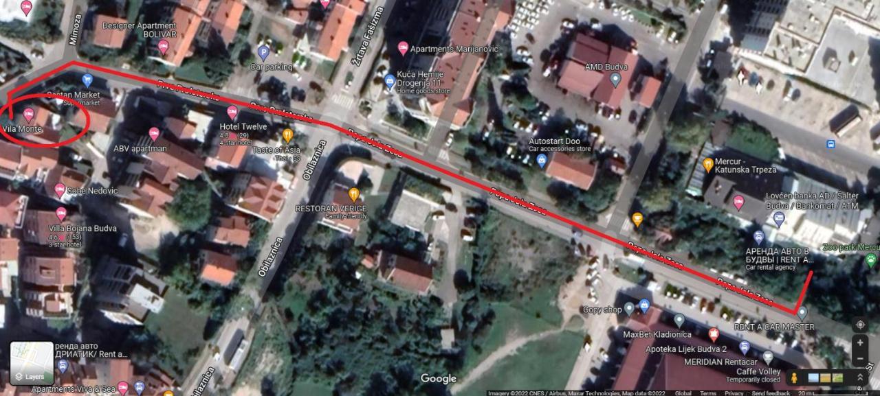 Vila Monte Hotel Budva Eksteriør billede